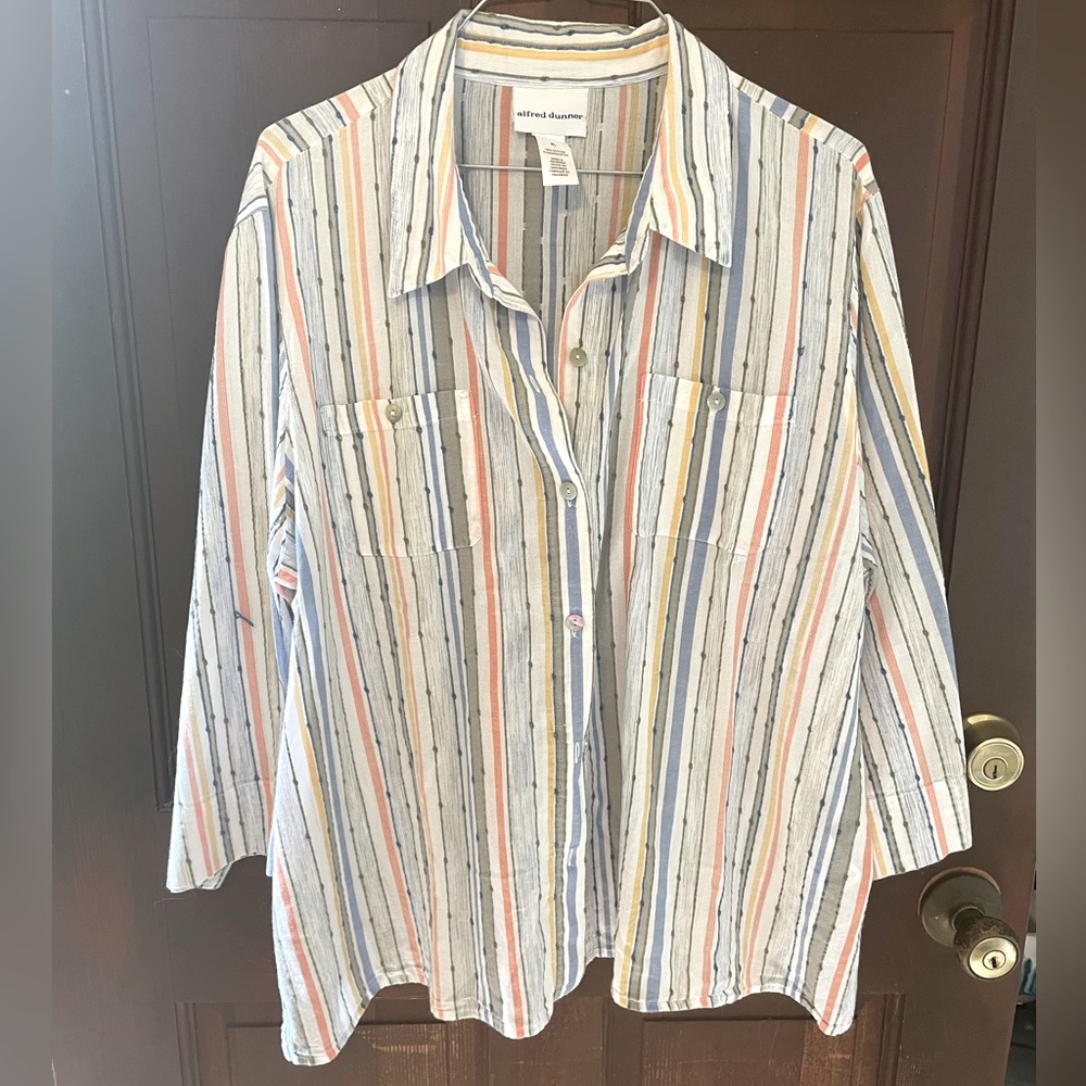 Alfred Dunner Woman’s Plus Size Dress Shirt CL
